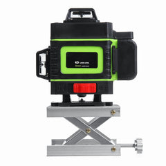 16-Line Strong Green Light 4D Remote Control Laser Level Measure with Wall Attachment Frame - Zen Craft