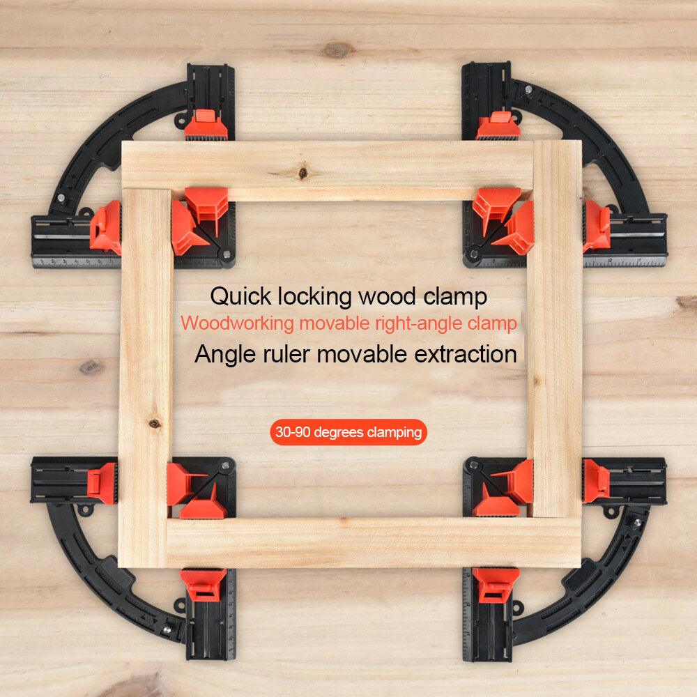 Woodworking 90 Corner Frame Clamp Adjustable Expandable Quick-Lock ABS Plastic Picture Framing Woodworking Tool for Precise Angle Positioning and Efficient Operation - Zen Craft