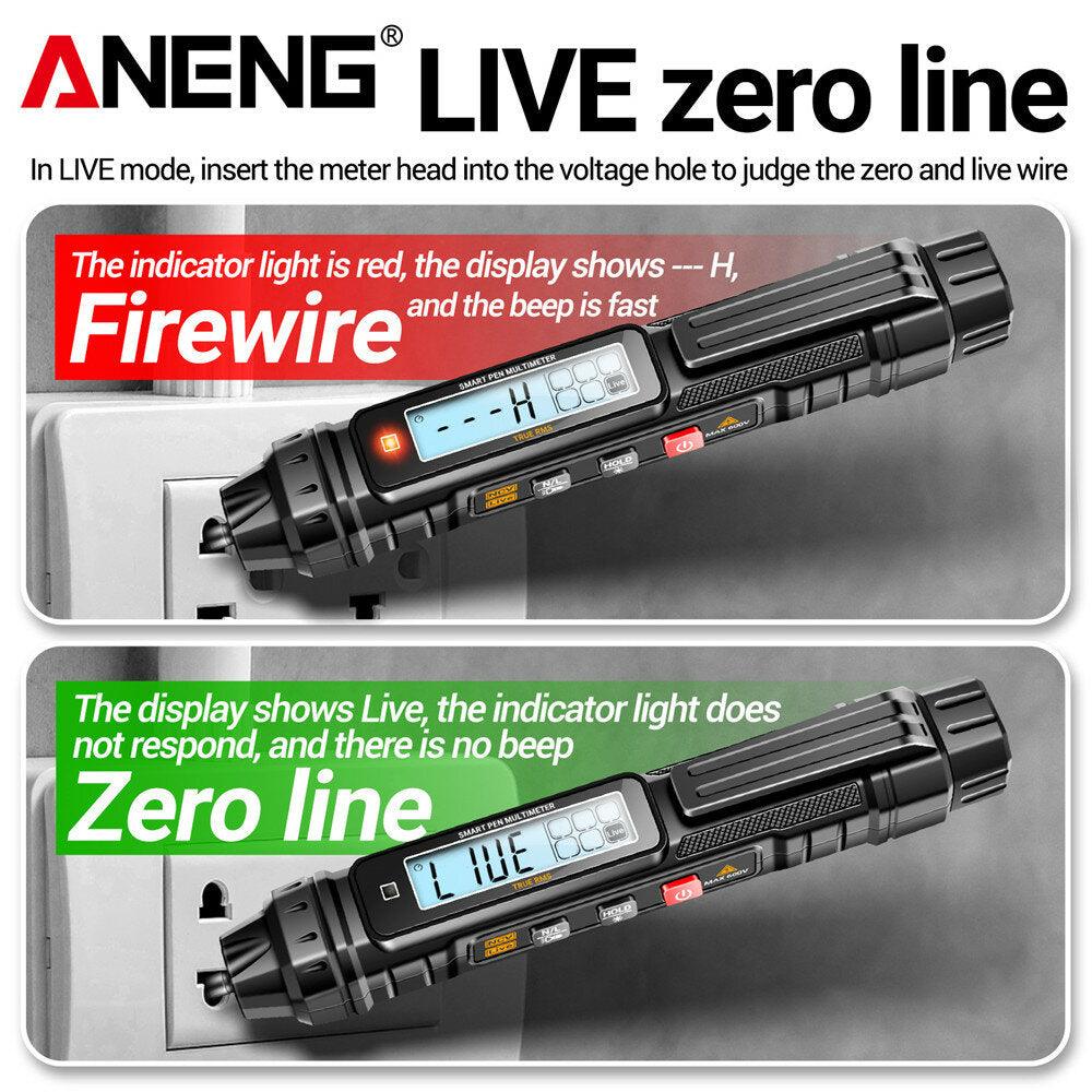 ANENG A3005 Digital Multimeter Pen Type 4000 Counts Professional Meter Non-Contact Auto AC/DC Voltage Ohm Diode Tester For Tool - Zen Craft