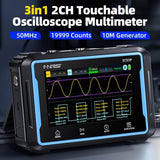 FNIRSI 2C53P Dual Channel Flat Panel Digital Oscilloscope Multimeter Signal Generator 3 In 1, 2C53P