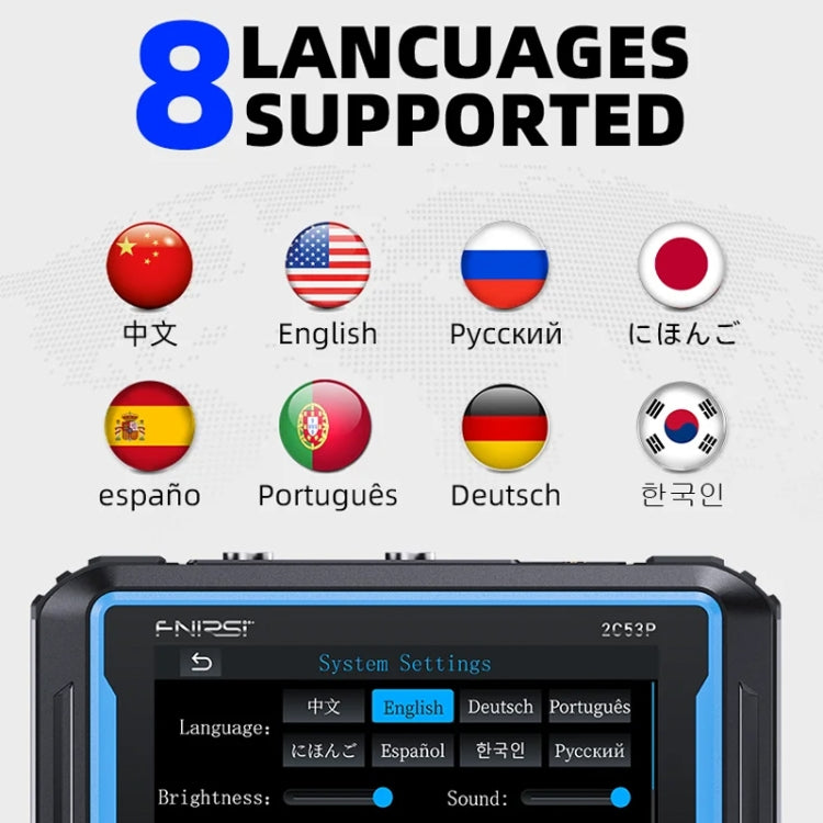 FNIRSI 2C53P Dual Channel Flat Panel Digital Oscilloscope Multimeter Signal Generator 3 In 1, 2C53P