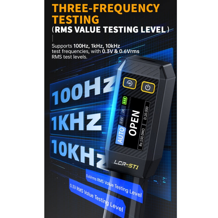 FNIRSI Digital Tweezers Resistor Capacitor Component Test Multimeter