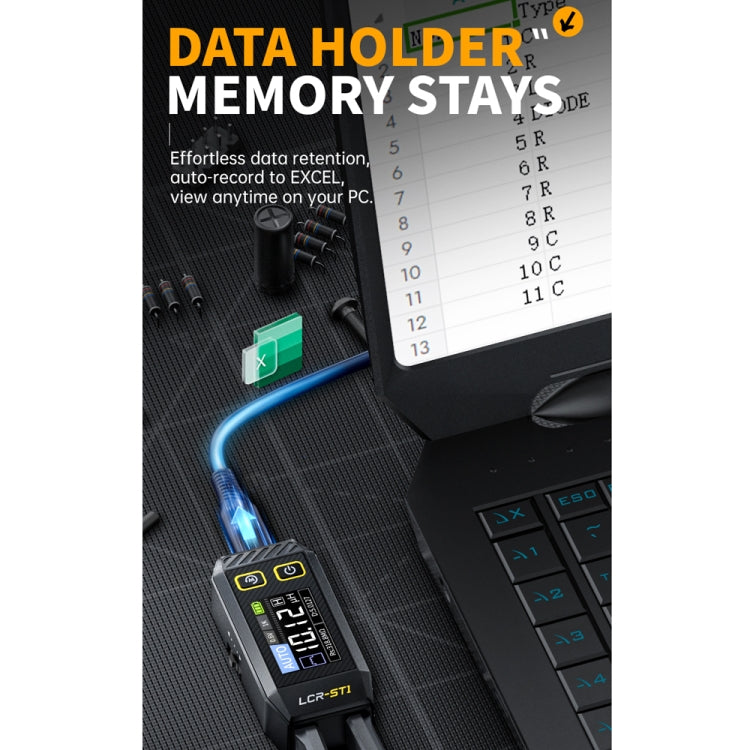FNIRSI Digital Tweezers Resistor Capacitor Component Test Multimeter