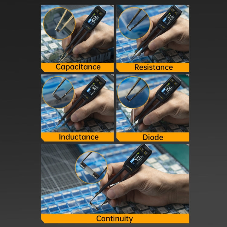 FNIRSI Digital Tweezers Resistor Capacitor Component Test Multimeter
