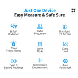 FNIRSI ERD-10 3 in 1 Electromagnetic Radiation Detector, FNIRSI ERD-10