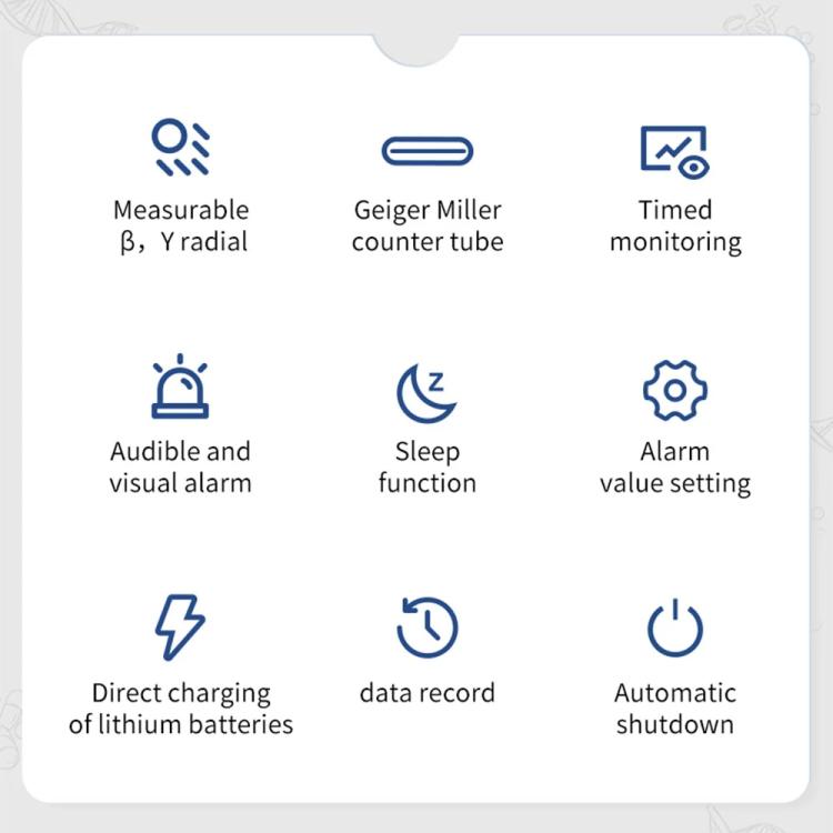 FNIRSI GC-02 Personal Radiation Detector with Alarm, FNIRSI GC-02
