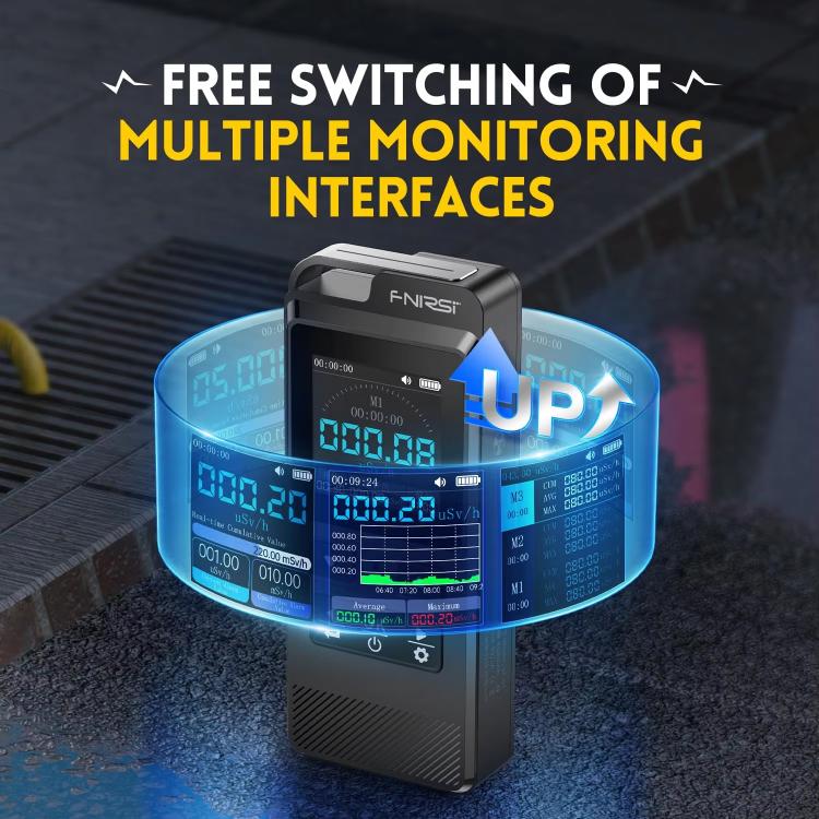 FNIRSI GC-02 Personal Radiation Detector with Alarm, FNIRSI GC-02