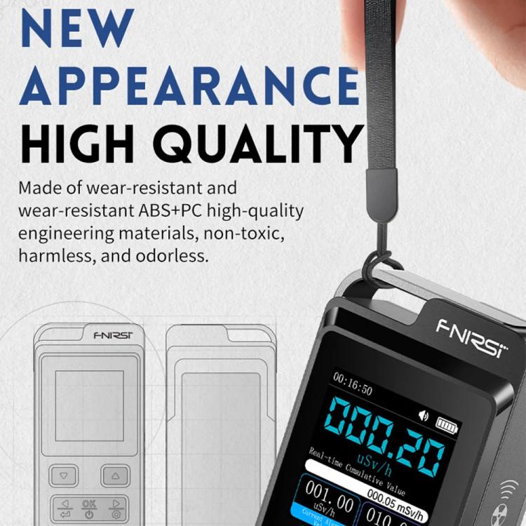 FNIRSI GC-02 Personal Radiation Detector with Alarm, FNIRSI GC-02