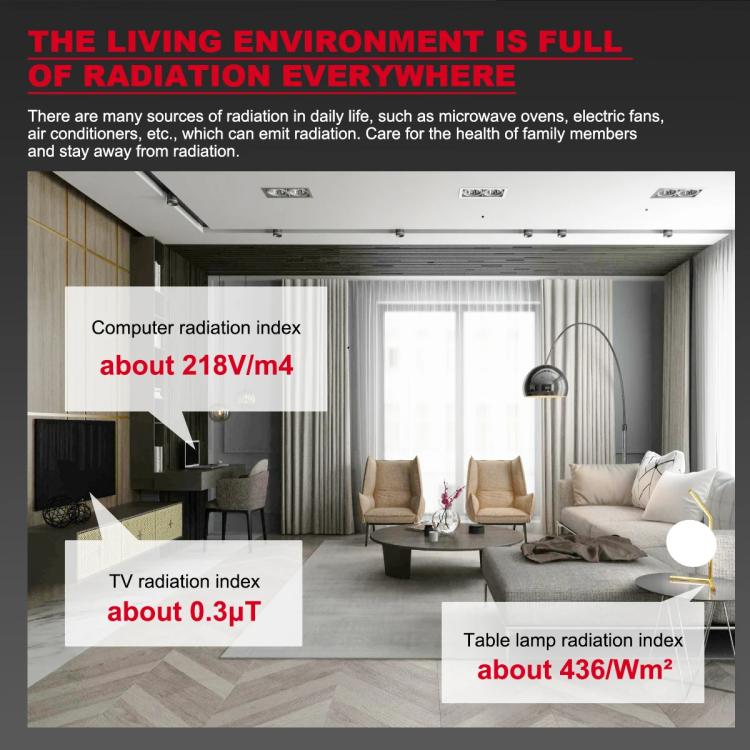 HABOTEST HT628B Multi-Field EMF Meter Rechargeable Electromagnetic Radiation Tester, HT628B