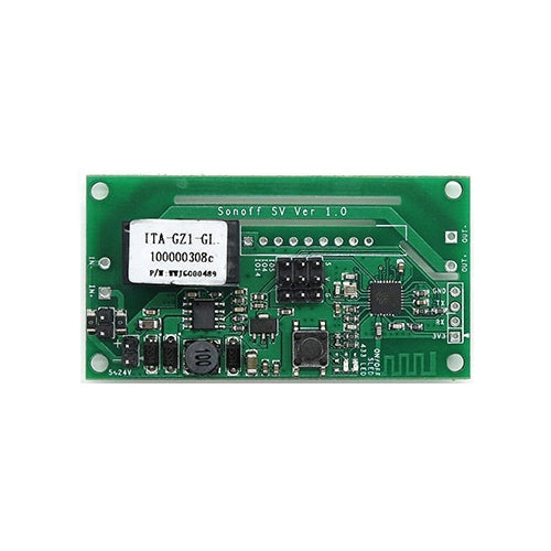 Sonoff SV 10A Single Channel WiFi Wireless Remote Timing Smart Switch Relay Module Works with Alexa and Google Home, Support iOS and Android, DC 5V-24V, 5V-24V