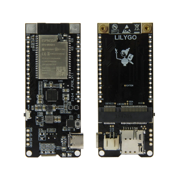 TTGO T-PCIE ESP32-WROVER-B AXP192 Chip WiFi Bluetooth Nano Card SIM Series Module 16MB Hardware Composable Development Board, 16MB 16MB