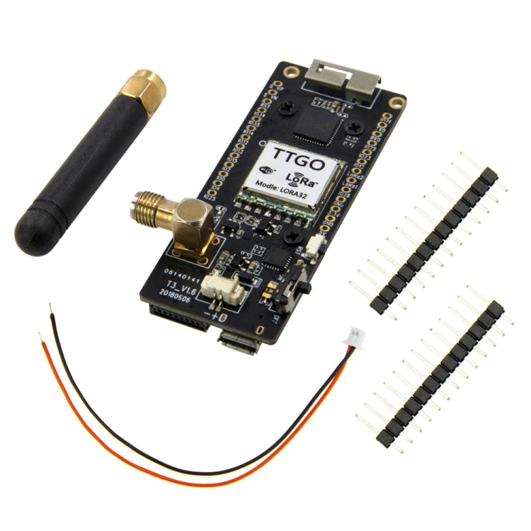 TTGO LORA32 V2.1 ESP32 0.96 inch OLED Bluetooth WiFi Wireless Module 868MHz SMA IP5306 Module with Antenna, 868MHz