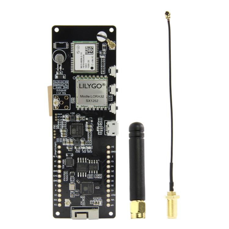 TTGO T-Beam ESP32 Bluetooth WiFi Module 868MHz GPS NEO-M8N LORA 32 Module with Antenna & 18650 Battery Holder, 868MHz 868MHz