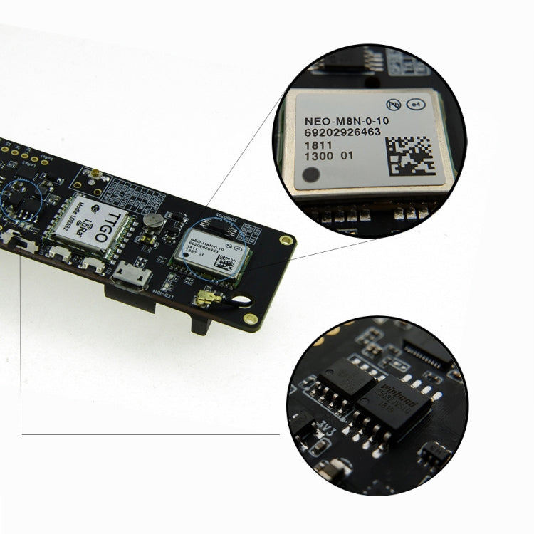 TTGO T-Beam ESP32 Bluetooth WiFi Module 868MHz GPS NEO-M8N LORA 32 Module with Antenna & 18650 Battery Holder, 868MHz