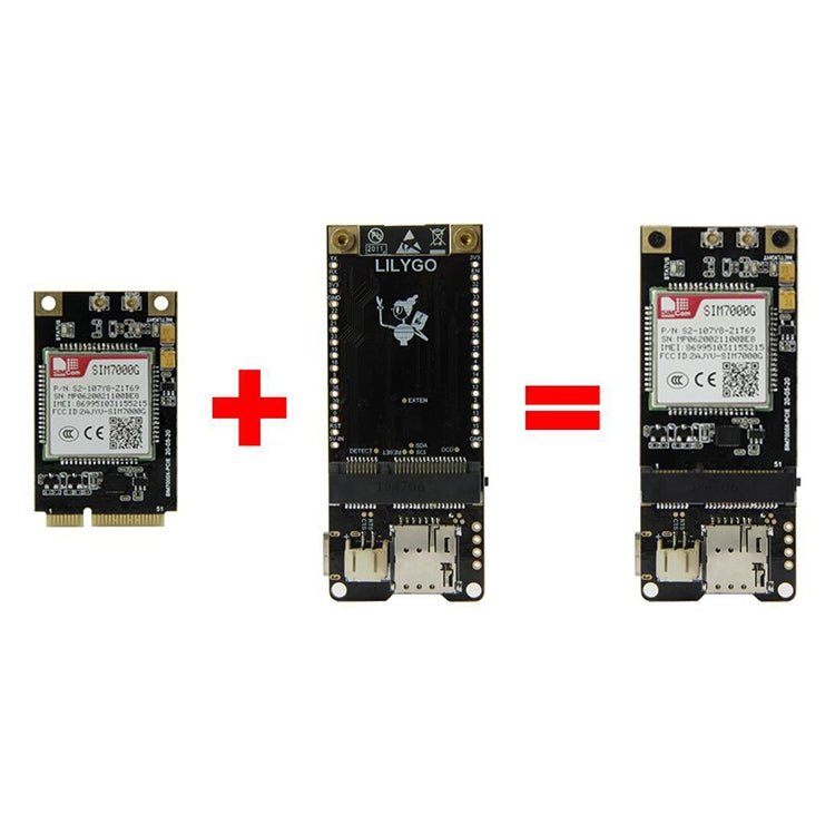 TTGO T-PCIE ESP32-WROVER-B AXP192 Chip WiFi Bluetooth Nano Card SIM Series Module Hardware Composable Development Board, PCIE-SIM7070G Module, PCIE-SIM7070G Module