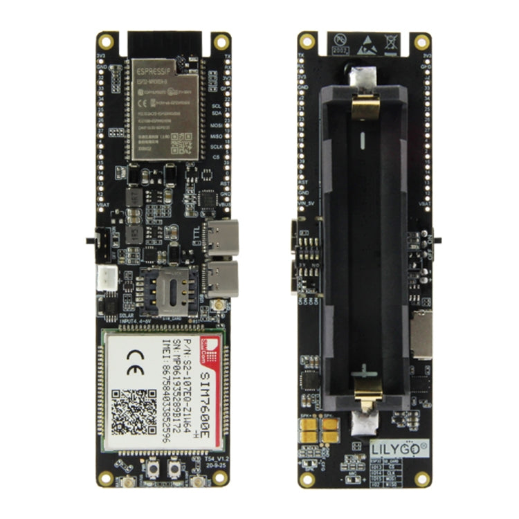 TTGO T-SIM7600E-H ESP32 WiFi Bluetooth 18560 Battery Holder Solar Charge Module Development Board, T-SIM7600E-H T-SIM7600E-H