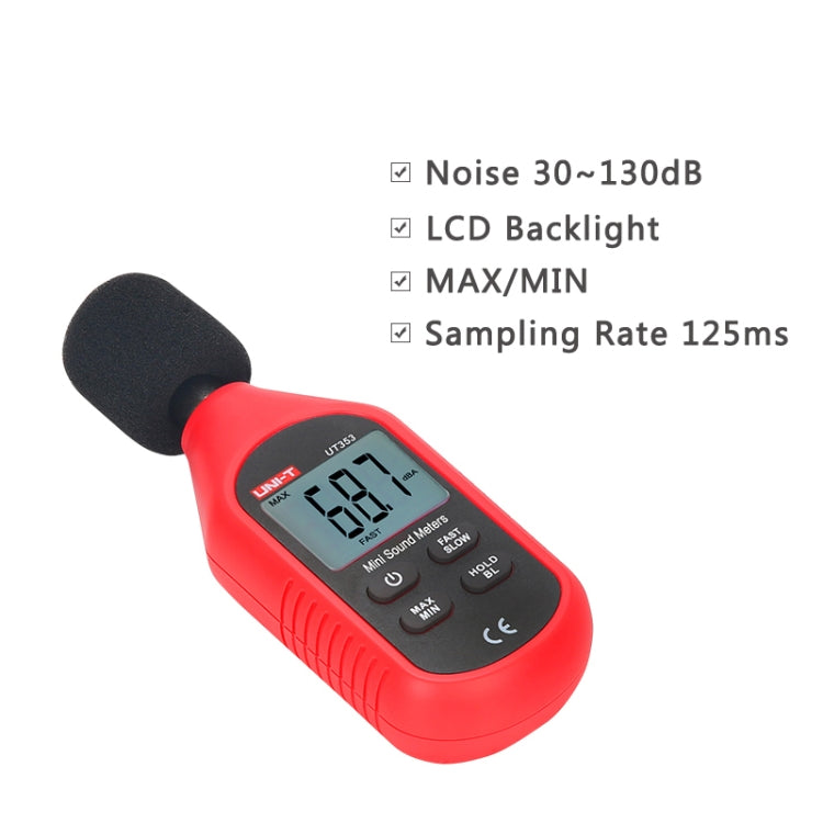 UNI-T UT353 30~130dB Noise Measuring Instrument Audio Sound Level Meter, UNI-T UT353