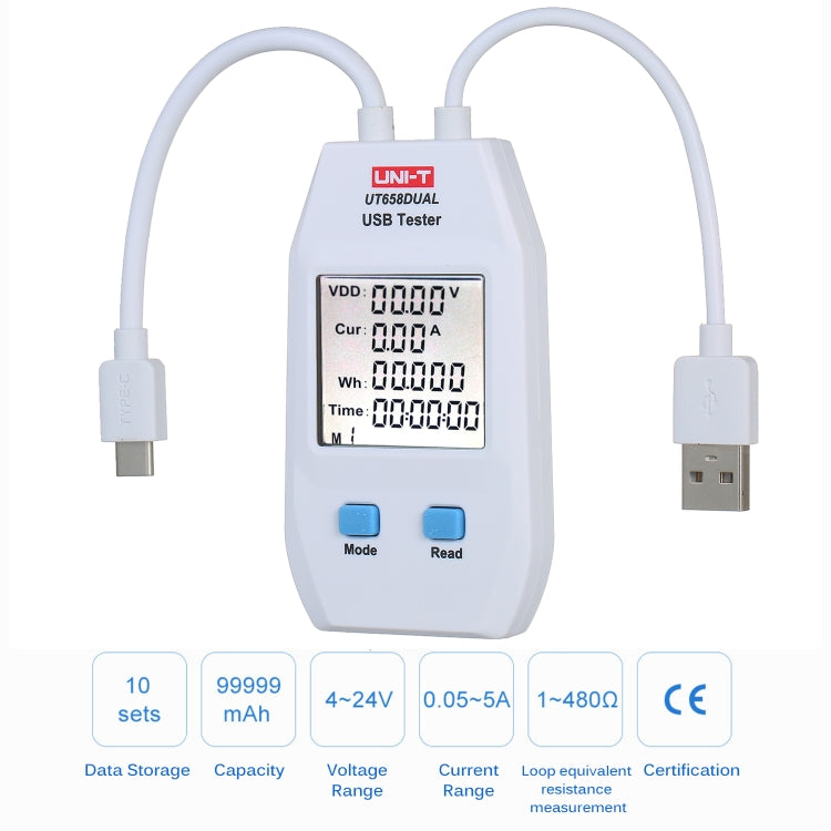 UNI-T USB Voltmeter Ammeter Tester