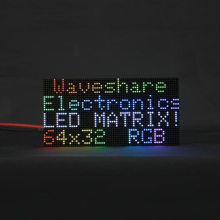 Waveshare RGB Full-color LED Matrix Panel, 2.5mm Pitch, 64x32 Pixels, Adjustable Brightness, 23707, 23707 23707