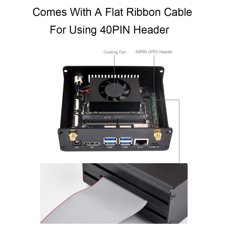 Waveshare 25334 For Jetson Orin Aluminum Alloy Case With Camera Holder