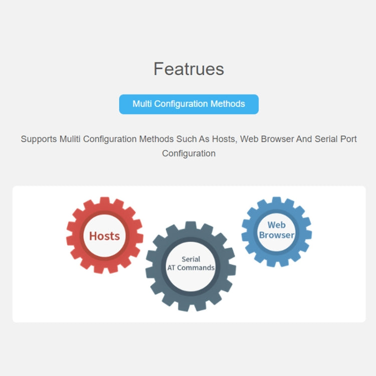 Waveshare Industrial Grade Serial Server RS232/485 to WiFi / Ethernet, RJ45 Network Port, RJ45 Network Port with POE Support