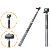 TELESIN 1.2m Carbon Fiber Monopod Selfie Stick With 1/4 Screw For Action Cameras, 1.2m 1.2m