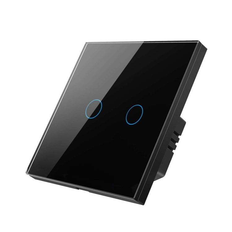 Tuya ZigBee Zero Firewire Touch Wall Remote Control Switch Light Control Voice Switch EU Plug, Style:, 1 Gang (White), 2 Gang (White), 3 Gang (White), 1 Gang (Black), 2 Gang (Black), 3 Gang (Black) 2 Gang (Black)