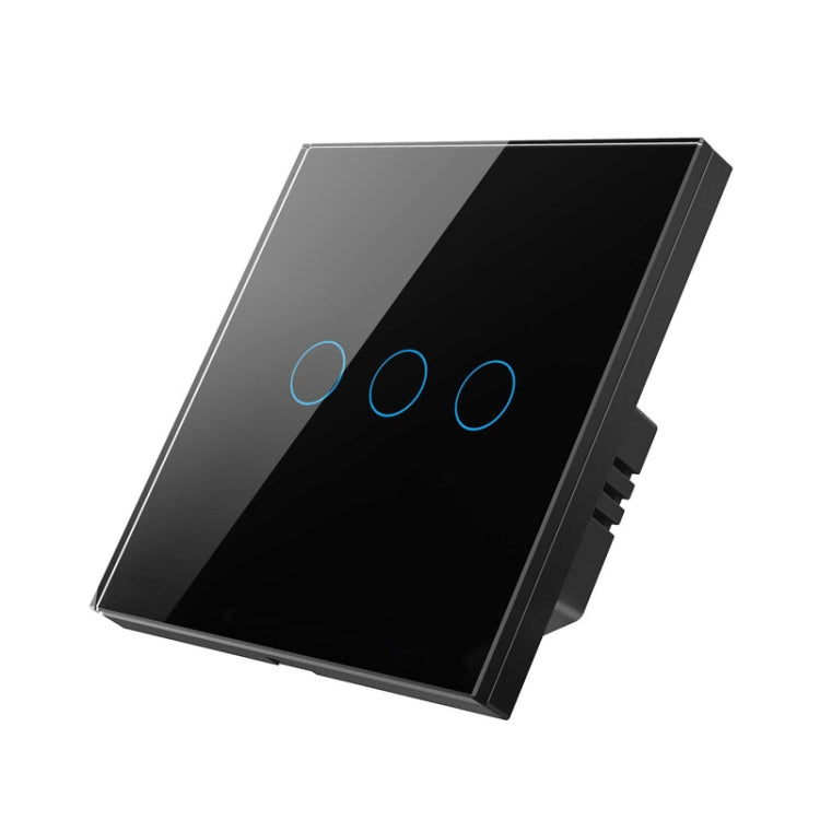 Tuya ZigBee Zero Firewire Touch Wall Remote Control Switch Light Control Voice Switch EU Plug, Style:, 1 Gang (White), 2 Gang (White), 3 Gang (White), 1 Gang (Black), 2 Gang (Black), 3 Gang (Black) 3 Gang (Black)