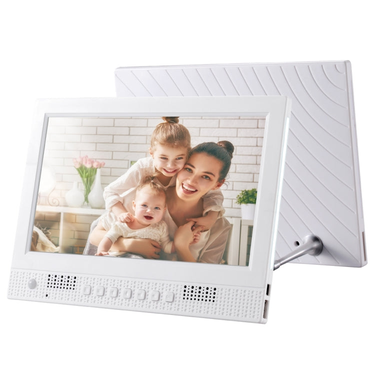 10.1 inch LED Display Multi-media Music & Movie Player Digital Photo Frame with Remote Control, Allwinner E200s Program, Support USB-Disk / SD Card, Body Sensor, Built in Stereo Speaker, 10.1 inch, 10.4 inch 10.1 inch White