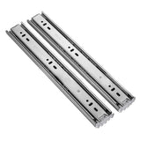 10 inches 3-section Mute Stainless Steel Sliding Drawer Slides Ball Slide Rail Length: 25cm, 10 inches