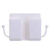 10 PCS Wall-Mounted Remote Control Storage Box Bedside Mobile Phone Charging Stand, 10 PCS Yellow, 10 PCS Green, 10 PCS Blue, 10 PCS Pink, 10 PCS White 10 PCS White White