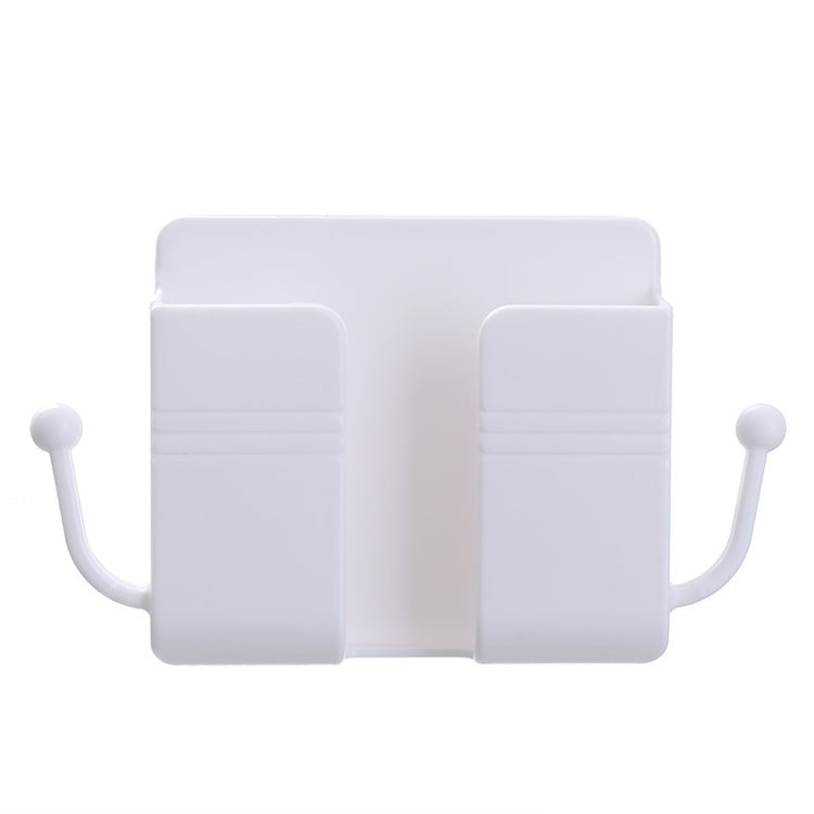 10 PCS Wall-Mounted Remote Control Storage Box Bedside Mobile Phone Charging Stand, 10 PCS Yellow, 10 PCS Green, 10 PCS Blue, 10 PCS Pink, 10 PCS White 10 PCS White White