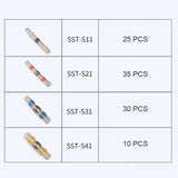 100 PCS / Box Professional Water Resistant Solder Ring Heat-shrinkable Tube, 100 PCS / Set