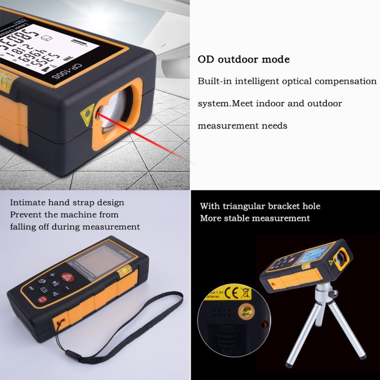 CP-100S Digital Handheld Laser Distance Meter, Max Measuring Distance: 100m, 100m