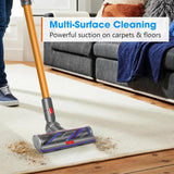 100W High-Torque Brush Head For Dyson V7/V8/V10/V11/V15 Vacuum Cleaner Adjustable Suction Power, 100W High-Torque Brush Head