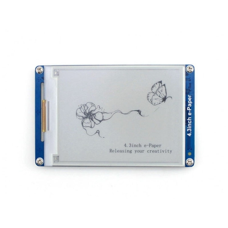 Waveshare 4.3 inch 800x600 Pixel Serial Interface Electronic Paper Display UART Module, 10628