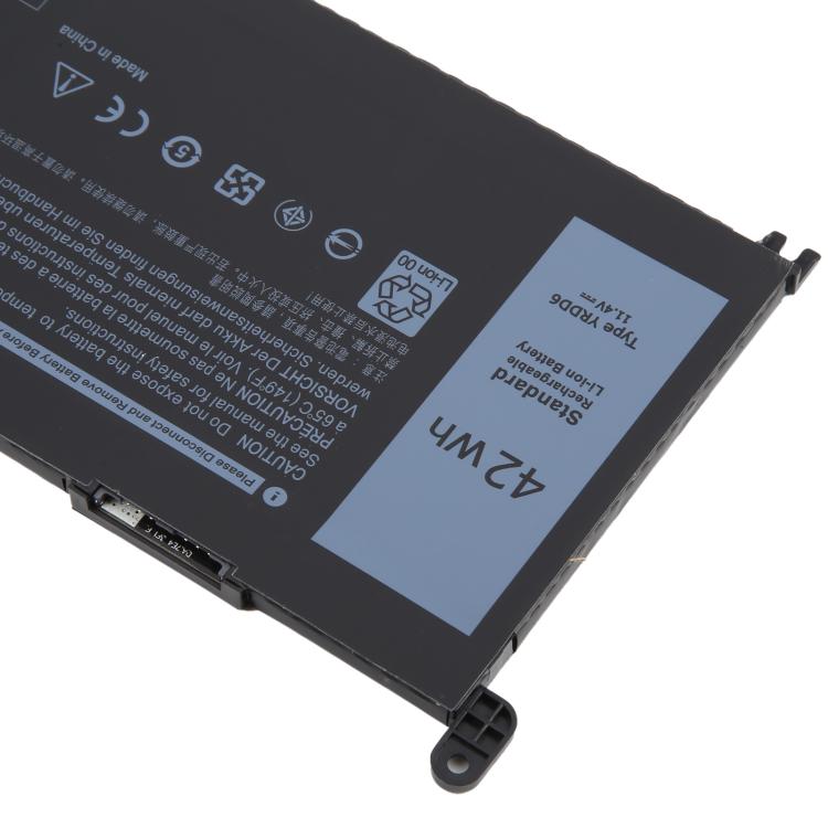 11.4V 42Wh YRDD6 Li-ion Battery For Dell Vostro 3491 3591 3490 3590 3501 Inspiron 5481 5482 5485 5491 5591 5485 5585 5480, 11.4V 42Wh YRDD6