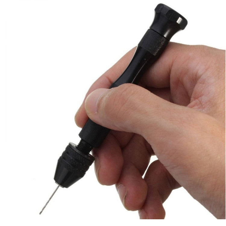 11 In1 Mini Manual Drill With Drill Plastic Walnut Wenwan Punching Tool, 11 In 1 / Set