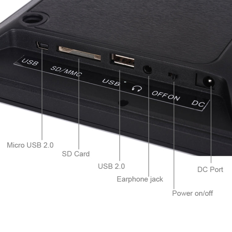 12.0 Inch LED Display Multi-media Digital Photo Frame with Holder / Music & Movie Player / Remote Control Function, Support USB / SD, Built in Stereo Speaker, 12.0 Inch