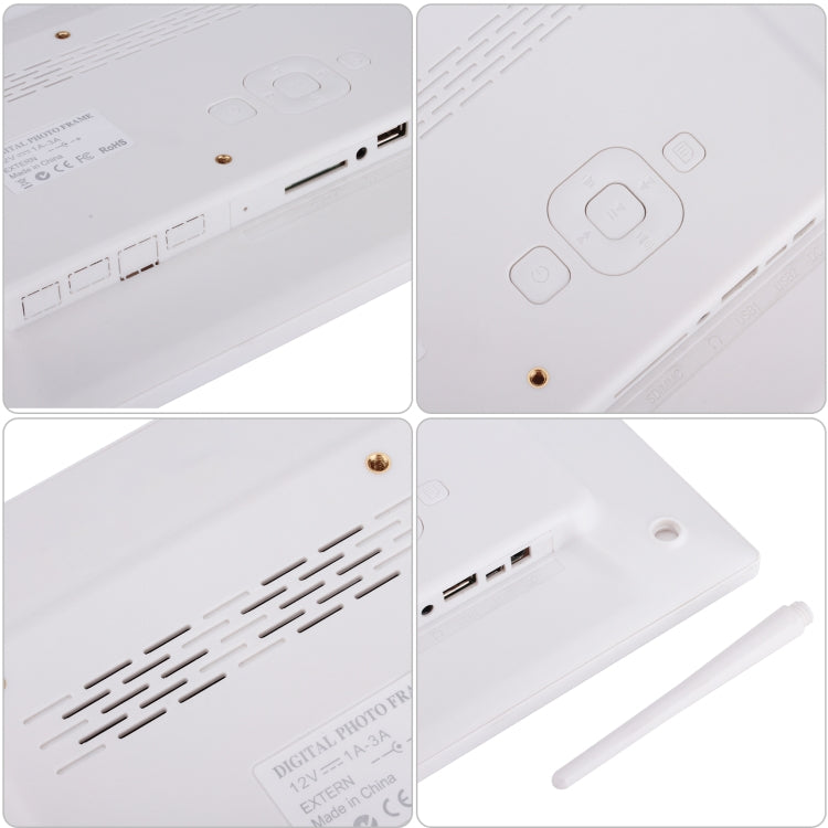 12.1 inch Digital Photo Frame with Holder & Remote Control, Allwinner F16 Program, Support SD / MMC / USB Flash Disk, 12.1 Inch