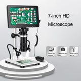 1200X 7-Inch HD Display Multifunctional Maintenance Inspection Digital Microscope, 1200X 7-Inch