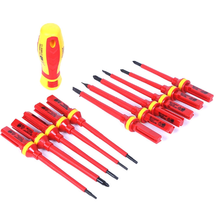 13 in 1 VDE Industrial Telecommunications High Pressure Resistant Screwdriver Set Apple Phone Repair Tool Screwdriver, 13 in 1