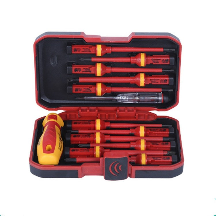 13 in 1 VDE Industrial Telecommunications High Pressure Resistant Screwdriver Set Apple Phone Repair Tool Screwdriver, 13 in 1