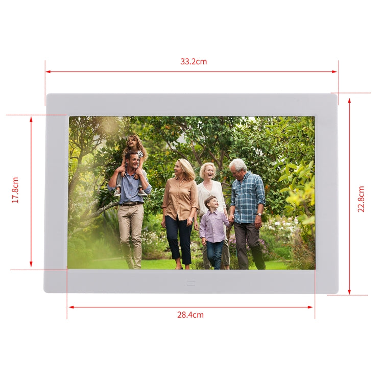 13 inch LED Digital Photo Frame with Remote Control, MP3 / MP4 / Movie Player, Support USB / SD Card Input, Built in Stereo Speaker, 13 inch