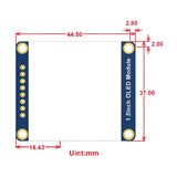 Waveshare General 1.5 inch 128x128 OLED Display Module, SPI/I2C interface, 13992