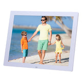 14 inch HD LED Screen Digital Photo Frame with Holder & Remote Control, Allwinner, Alarm Clock / MP3 / MP4 / Movie Player, 14.0 inch, 14 inch/Allwinner 14.0 inch White