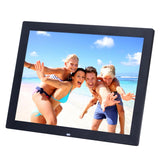 14 inch HD LED Screen Digital Photo Frame with Holder & Remote Control, Allwinner, Alarm Clock / MP3 / MP4 / Movie Player, 14.0 inch, 14 inch/Allwinner 14 inch Allwinner Black