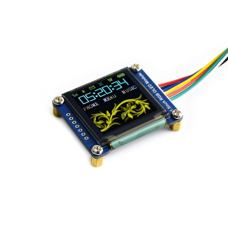 Waveshare General 1.5 inch 128x128 16-bit High Color RGB OLED Display Module, 14747