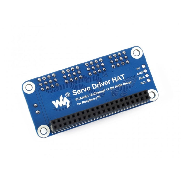 Waveshare 16-Channel 12-bit I2C Servo Driver HAT for Raspberry Pi, 15275