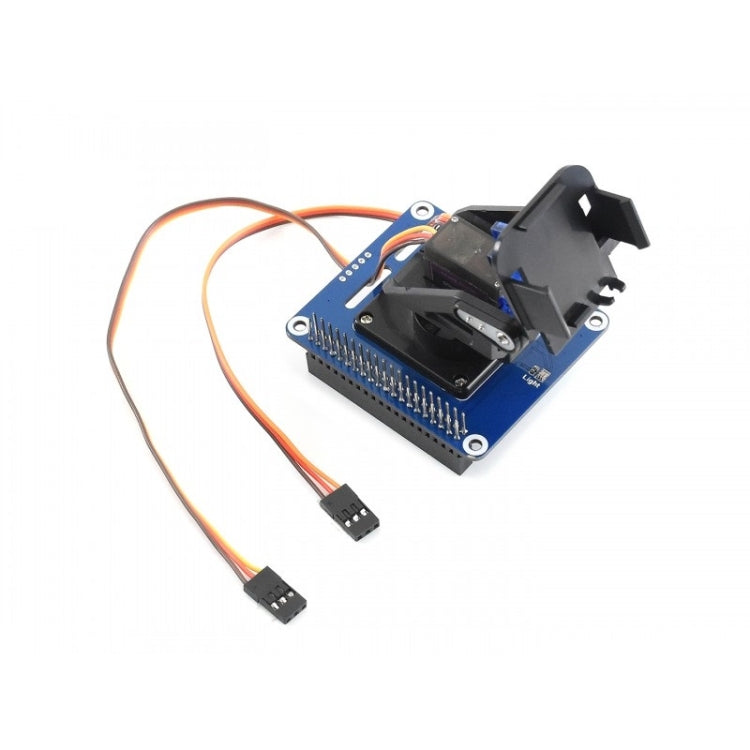 Waveshare 2-DOF Pan-Tilt HAT for Raspberry Pi, Light Intensity Sensing, I2C Interface, 16138 16138